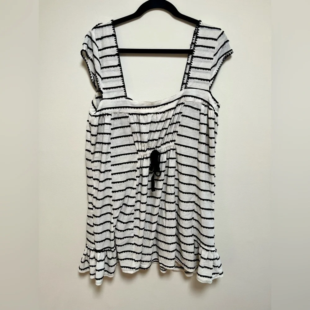Free People Beach striped babydoll dress size Small